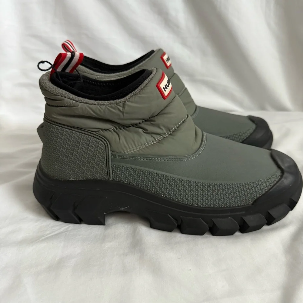 Hunter Intrepid Mens Pull‎ On Insulated Waterproof Winter Snow Ankle Boots Sz 7